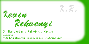 kevin rekvenyi business card